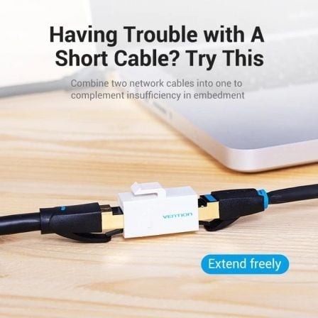 Conetores RJ45 Vention VDD-B11-W Cat5e UTP Pack 10 Unidades Branco - Imagem 4