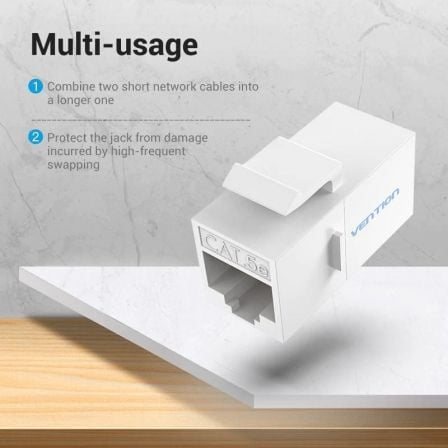 Conetores RJ45 Vention VDD-B11-W Cat5e UTP Pack 10 Unidades Branco - Imagem 2