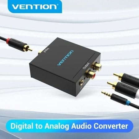 Conversor de Áudio Vention BDFB0-EU/ Entrada Toslink e RCA/ Saída 2x RCA - Imagem 2