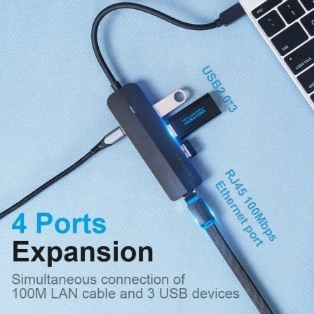 Docking USB Tipo-C Vention TGOBB/ 3xUSB/ 1xRJ45/ 1x Micro B PD/ Preto - Imagem 2