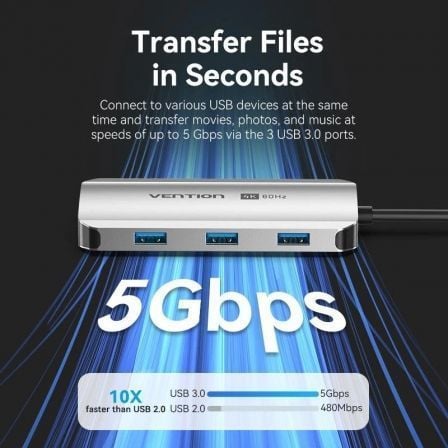 Docking Station Vention TQDHB USB-C HDMI 4K 60Hz 3x USB 3.0 PD 100W Cinzento - Imagem 4