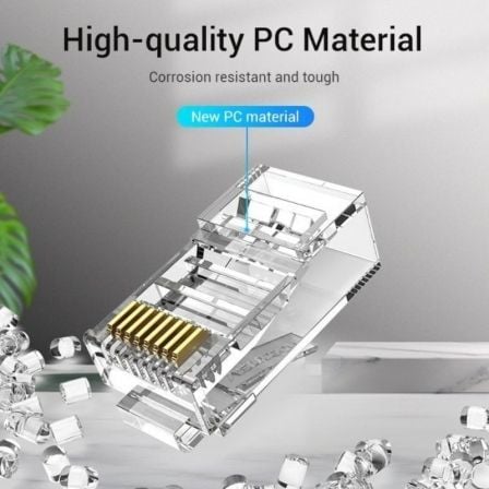 Conector RJ45 Vention IDBR0-50/ Cat.5e/ 50 unidades - Imagem 2
