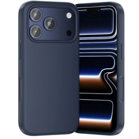Capa de Silicone com Magsafe Vention KVCLCD-40/ Compatível com iPhone 17 Pro Max/ Azul Meia-Noite