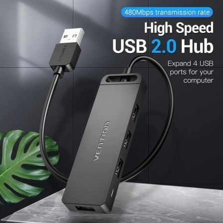 Hub USB 2.0 Vention CHMBB/ 4xUSB - Imagem 5