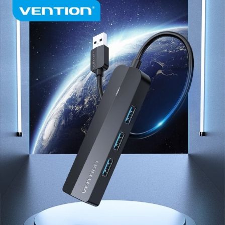 Hub USB 3.0 Vention CHNBB/ RJ45/ 3xUSB/ 1xMicroUSB PD - Imagem 2