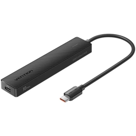 Hub USB-C Vention CKD 5 em 1 USB 3.2 Gen 2 10Gbps 100W Power Delivery Preto