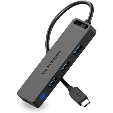 Hub USB Tipo-C Vention TGKBB/ 4xUSB/ 1xMicroUSB PD/ 15cm - Imagem 2