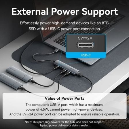 Hub USB 3.0 Vention TGXHB/ 1xUSB Tipo-C/ 3xUSB/ 1xUSB Tipo-C PD/ Cinzento - Imagem 4