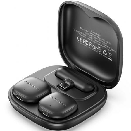 Microfone Sem Fios com Clip Vention Lavalier NCDB0/ USB Tipo-C/ Lightning/ Inclui Recetor/ 2 unidades