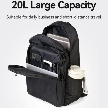 Mochila Vention KRMB0 para Portáteis até 15.6"/ 20L/ Preta - Imagem 5