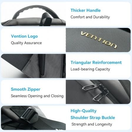 Mochila Vention KRNB0 para Portáteis até 15.6"/ 23L/ Cinzento Escuro - Imagem 4