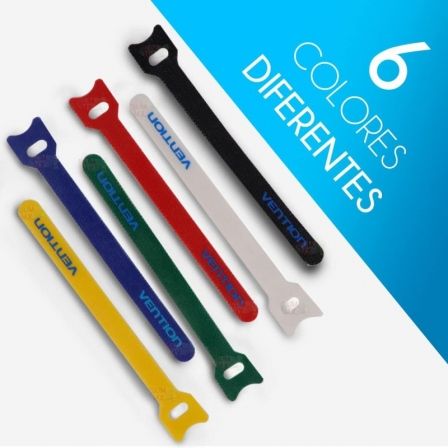 Tira Organizadora de Cabos Vention KAC00/ 15cm/ Pack de 6 - Imagem 3