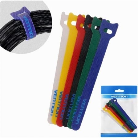 Tira Organizadora de Cabos Vention KAC00/ 15cm/ Pack de 6 - Imagem 2