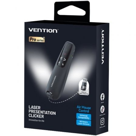 Apresentador Sem Fios Vention KQPB0/ 2.4GHz/ Preto - Imagem 5