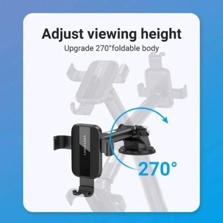 Suporte para Smartphone para Carro Vention KCOB0/ Preto - Imagem 3
