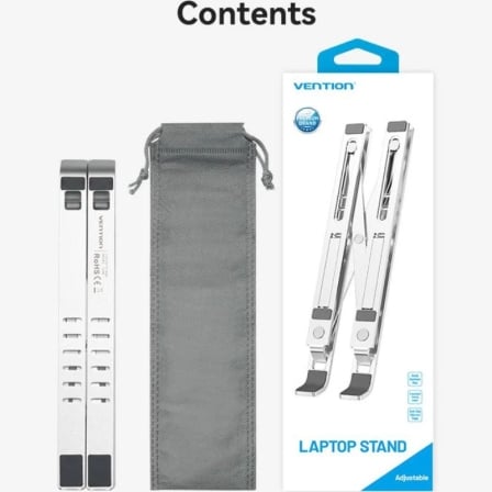 Suporte Vention KDMI0 para Portátil até 17" Alumínio Prateado Carga Máxima 15kg - Imagem 5