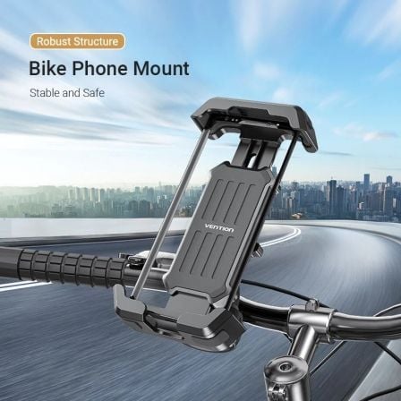 Apoio de Smartphone para Bicicleta Vention KSFB0/ Preto - Imagem 2