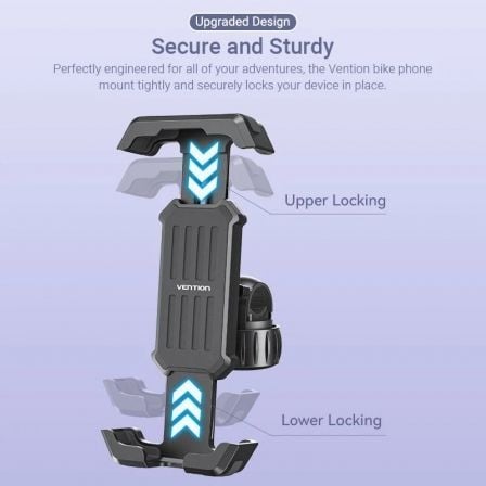 Apoio de Smartphone para Bicicleta Vention KSFB0/ Preto - Imagem 4