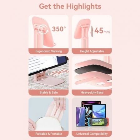 Suporte para Smartphone/Tablet Vention KSGP0/ Rosa - Imagem 3