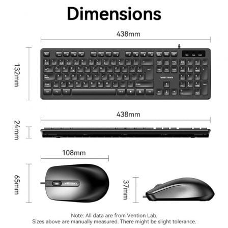 Teclado e Rato Vention Combo KTCB0-ES - Imagem 4