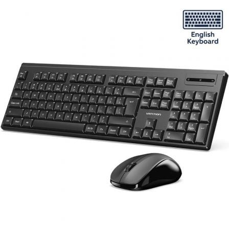 Teclado e Rato Sem Fios Vention Combo KTZB0-EN/ Inglês