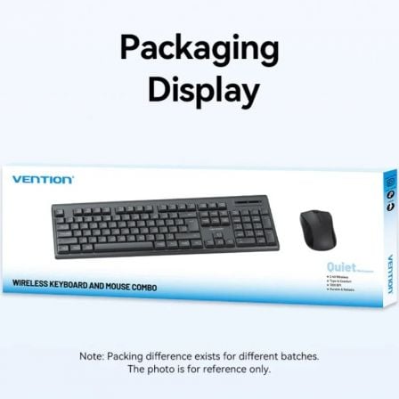 Teclado e Rato Sem Fios Vention Combo KTZB0-EN/ Inglês - Imagem 5