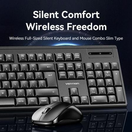 Teclado e Rato Sem Fios Vention Combo KTZB0-ES - Imagem 2