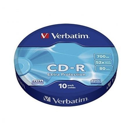 CD-R Verbatim Datalife 52X/ Boião-10unid.