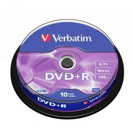 DVD+R Verbatim Advanced AZO 16X/ Tarrina de 10 unidades