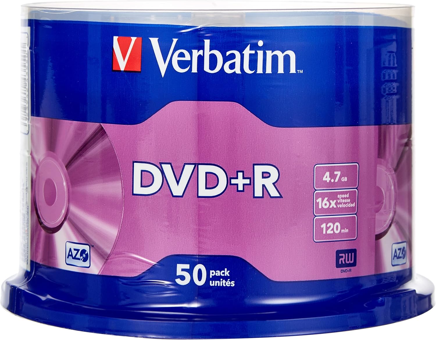 DVD+R Verbatim Advanced AZO 16X / Pack-50 unidades - Imagem 2