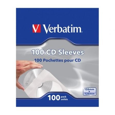 Capas CD-R Verbatim Sleeves/ Caixa-100unidades - Imagem 2