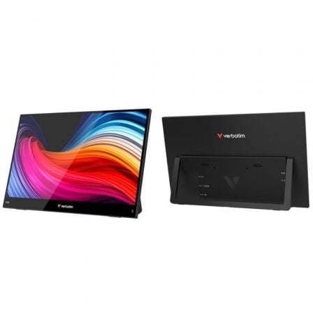 Monitor Portátil Tátil Verbatim Touch Light 15.6"/ Full HD/ Multimédia/ Preto