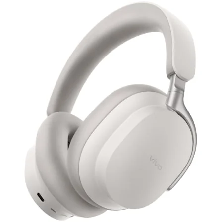Auscultadores Sem Fios VIVO Headphones Studio ANC 58dB Bluetooth 5.4 Autonomia 75h Brancos