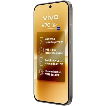 Smartphone Vivo V70 6.59" 8GB 256GB 5G Cinzento - Imagem 4