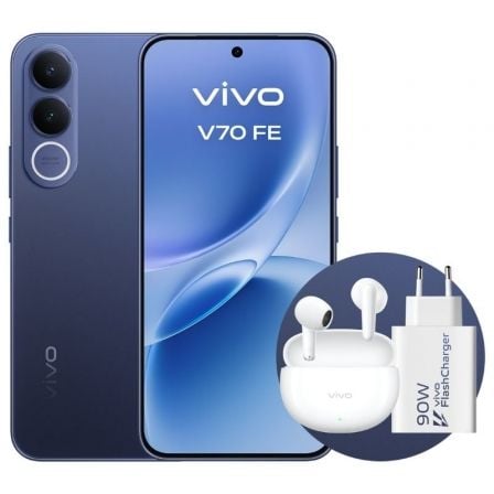 Smartphone Vivo V70 FE 6.83" 5G Dimensity 7360-Turbo 8GB 256GB 200MP Azul - Imagem 2