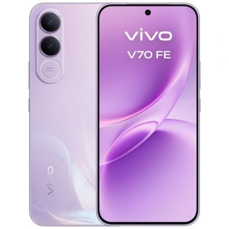 Smartphone VIVO V70 FE 6.83" 5G 8GB 256GB 200MP 7000mAh Púrpura (Inclui Carregador e Auriculares) - Imagem 3