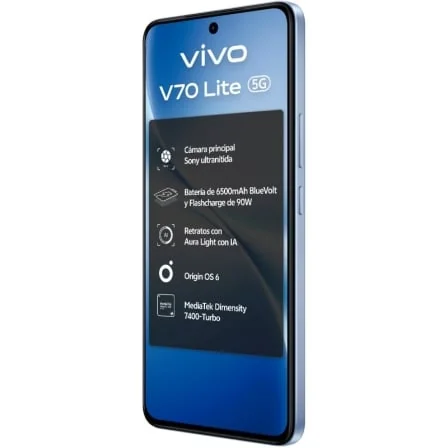 Smartphone VIVO V70 Lite 6.77" 5G MediaTek Dimensity 7400-Turbo 6GB 256GB Azul - Imagem 4