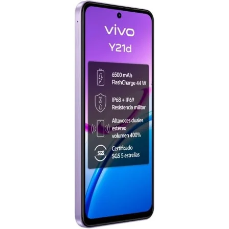 Smartphone Vivo Y21d 6.68" 4GB RAM 128GB Bateria 6500mAh Púrpura - Imagem 3