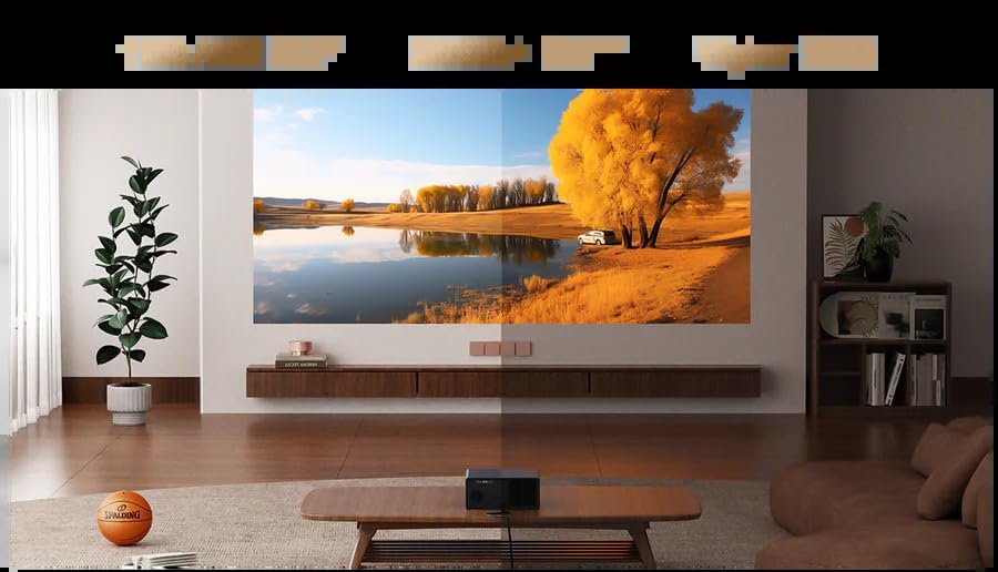 Projetor Portátil Wanbo X5 Pro/ 1100 Lúmenes/ Full HD/ HDMI/ WiFi/ Azul Escuro - Imagem 5