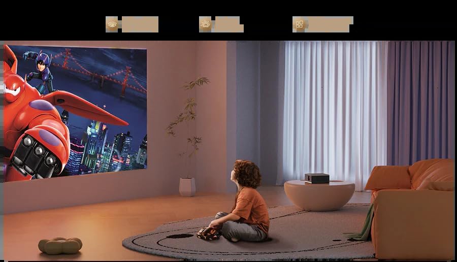 Projetor Portátil Wanbo X5 Pro/ 1100 Lúmenes/ Full HD/ HDMI/ WiFi/ Azul Escuro - Imagem 8