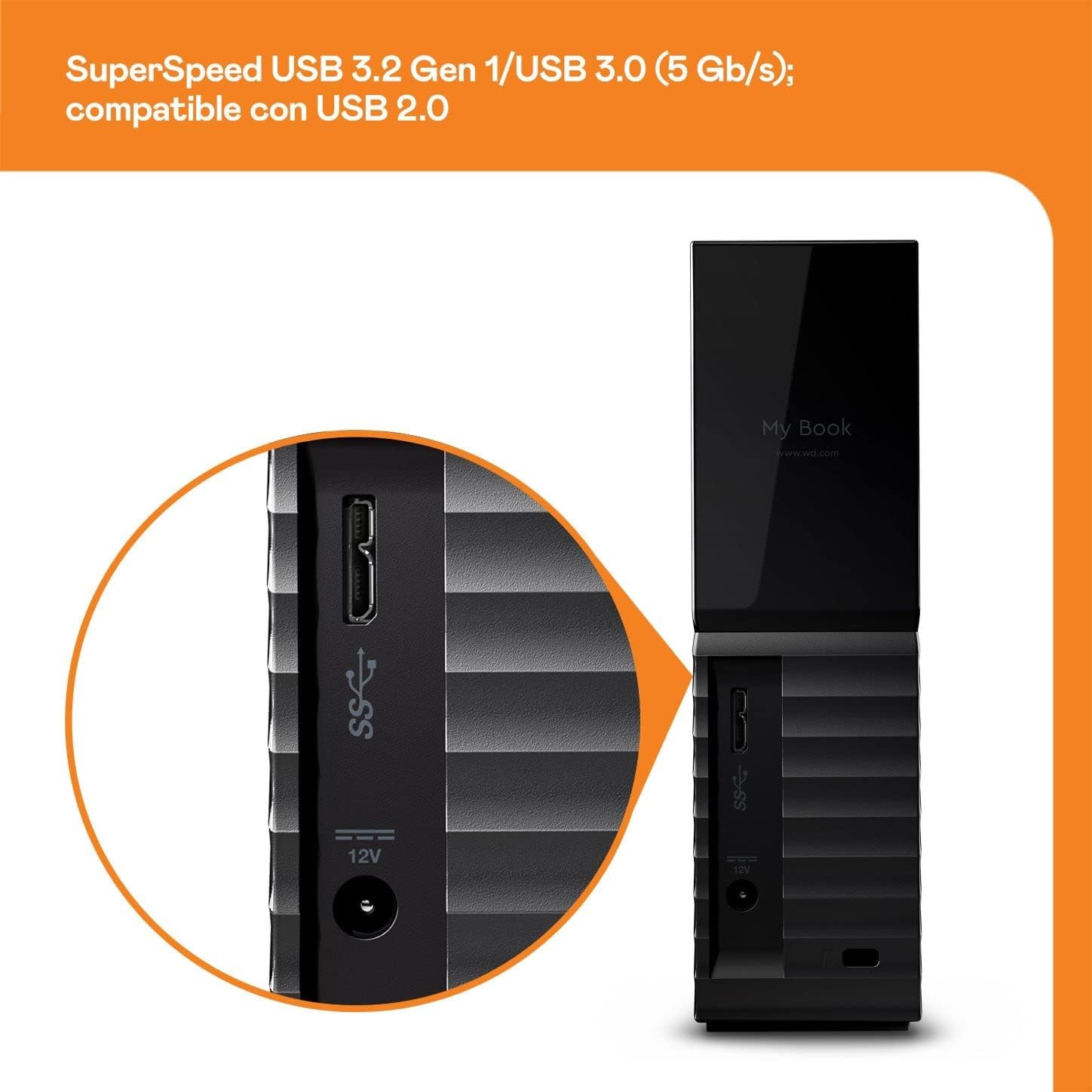 Disco Externo Western Digital My Book 12TB/ 3.5"/ USB 3.0 - Imagem 6