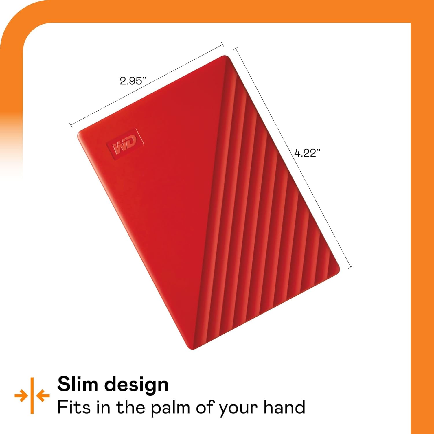 Disco Externo Western Digital My Passport 4TB/ 2.5"/ USB 3.2/ Vermelho - Imagem 3