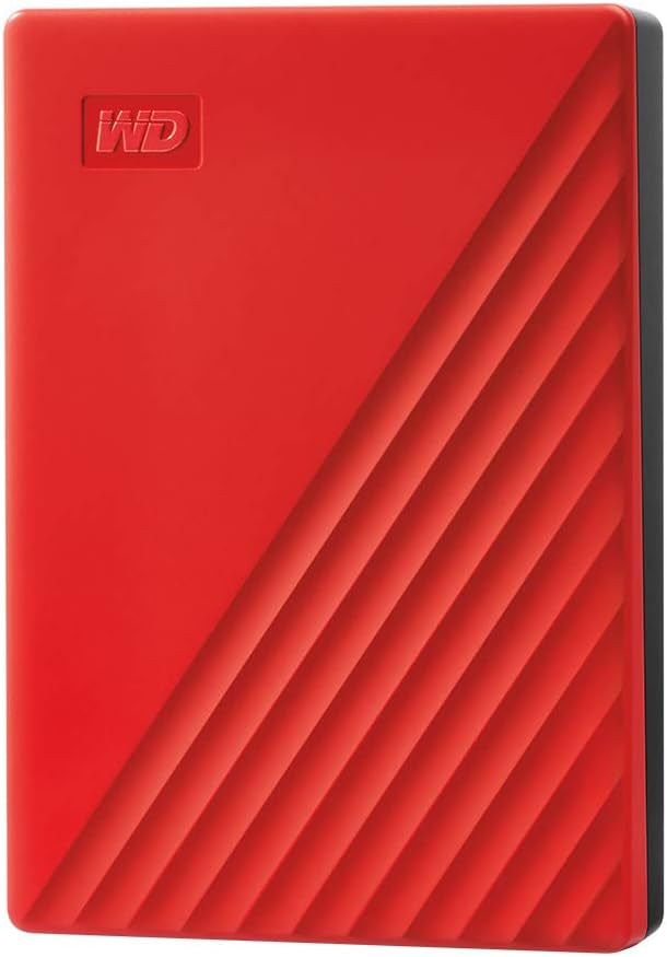 Disco Externo Western Digital My Passport 4TB/ 2.5"/ USB 3.2/ Vermelho