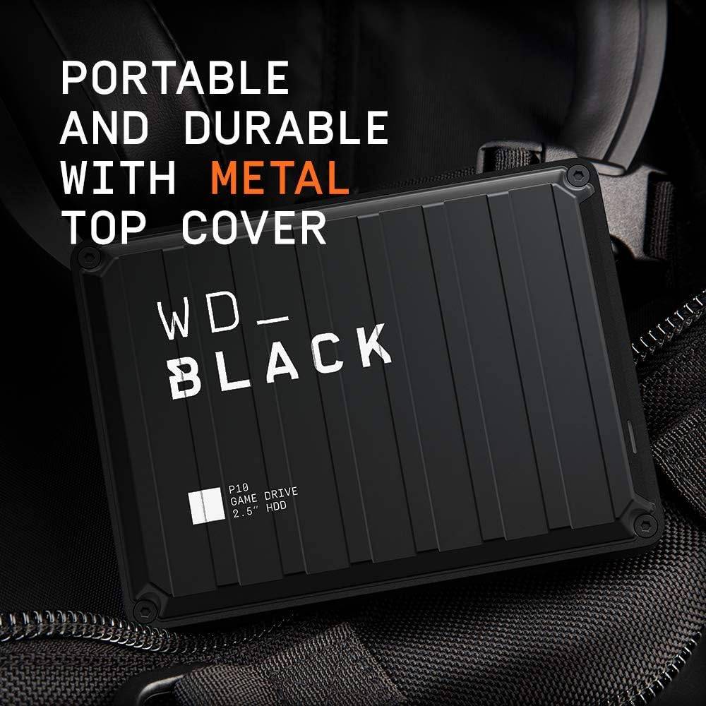Disco Externo Western Digital WD_BLACK P10 Game Drive 5TB/ 2.5"/ USB 3.2/ Preto - Imagem 3