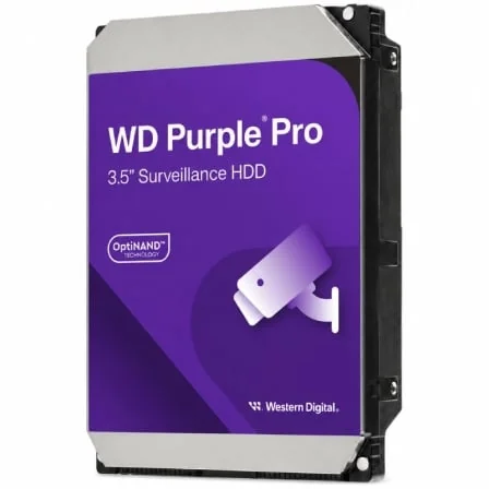 Disco Rígido Western Digital WD Purple Pro 26TB 3.5" SATA III 512MB Cache para Vigilância e IA