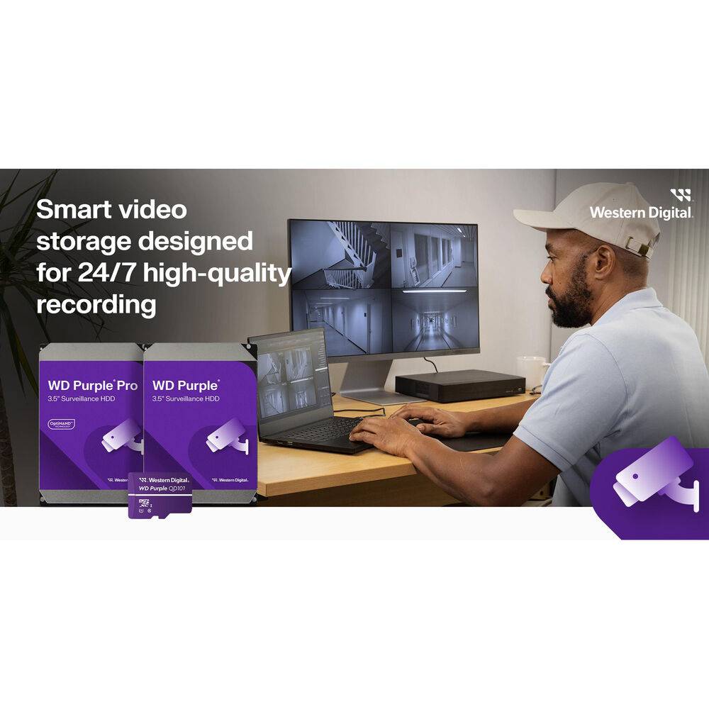 Disco Rígido Western Digital WD Purple Surveillance 2TB 3.5" SATA III 64MB Cache - Imagem 3