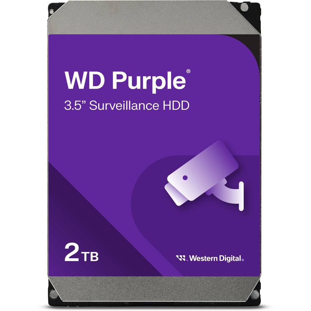 Disco Rígido Western Digital WD Purple Surveillance 2TB 3.5" SATA III 64MB Cache - Imagem 2