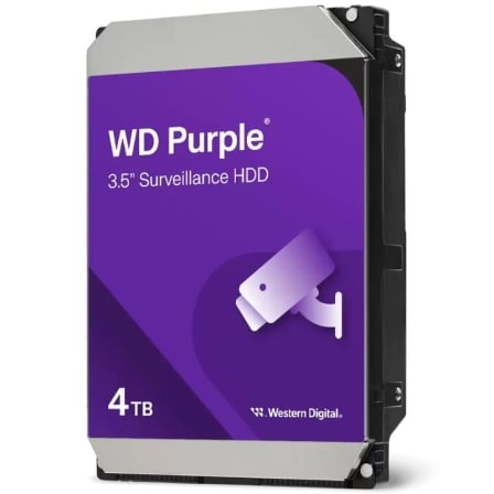 Disco Rígido Western Digital Purple Surveillance 4TB 3.5" SATA III 128MB