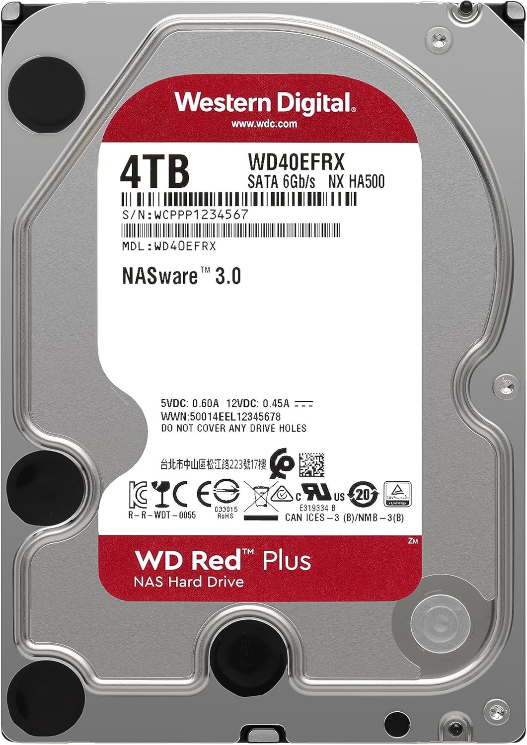 Disco Rígido Western Digital WD Red Plus NAS 4TB/ 3.5"/ SATA III/ 128MB - Imagem 2