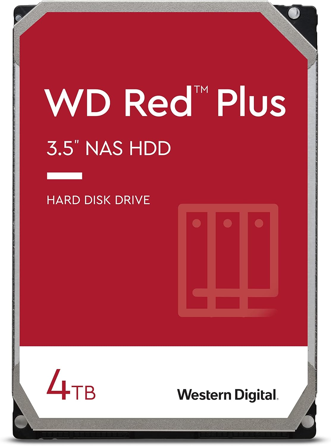 Disco Rígido Western Digital WD Red Plus NAS 4TB/ 3.5"/ SATA III/ 128MB